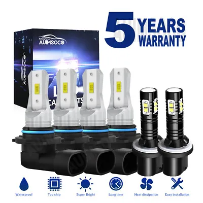 For Chevy S10 Cab Pickup 1999-2003 LED Headlight Fog Light Bulbs Kit Xenon White • $39.98