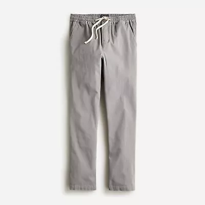 J. Crew Men's Slim Dock Drawstring Pant Stretch Cotton Blend Smoky Grey M • $24.99