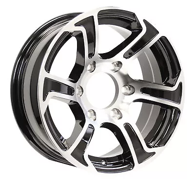 Aluminum Trailer Wheel 16X6 16 Inch Rim Black And Machined 6 Lug PDSU66655BM • $104.97