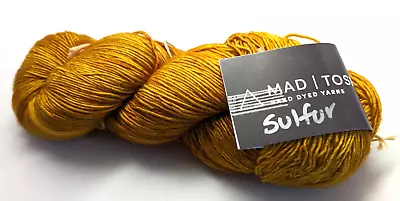 Madeline Tosh Merino Light 100% SW Fingering 100gm/420yds Sulfur  1-2 Needles • $22