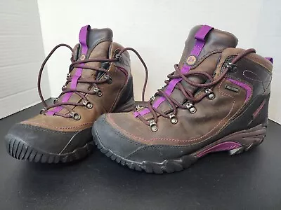 Merrell Women's Hiking Boots Chameleon Arc 2  Mid Waterproof Brown Purple Size 9 • $15.99