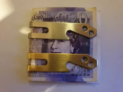 £2.70 • Buy Stainless Steel Metal Money Clip With Bottle Opener 