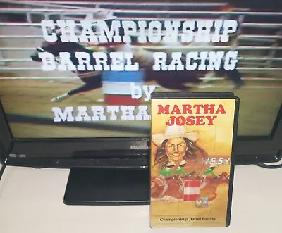 Martha Josey Championship Barrel Racing VHS RARE TESTED Same Day Shipping • $22.88