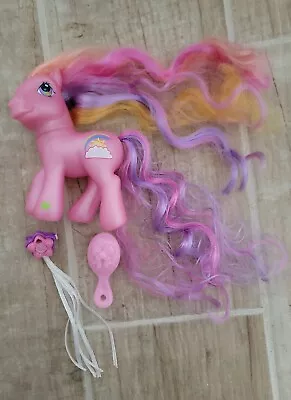 G3 My Little Pony Rainbow Flash Super Long Hair Hasbro Mlp With Clip & Brush L12 • $11.99