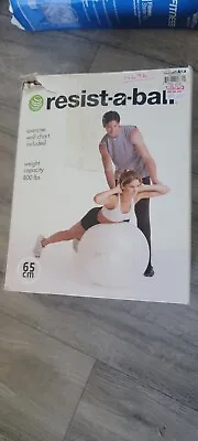 $14.96 • Buy Exercise Resist-A-Ball Yoga Fitness Ball - White