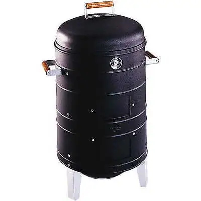 37  Charcoal Smoker BBQ Grill 3IN1 Outdoor Vertical Smoke Portable Meat Cooker • $74.79