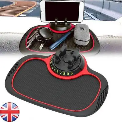 Car Non Slip Mat Phone Number Card Hidden-Multifunctional Anti Skid Pad Holder • £6.85