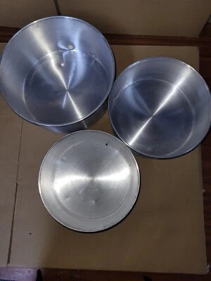 £12 • Buy Camping Pans Pan Set Aluminium Bain Marie Billy Cans No Lid 