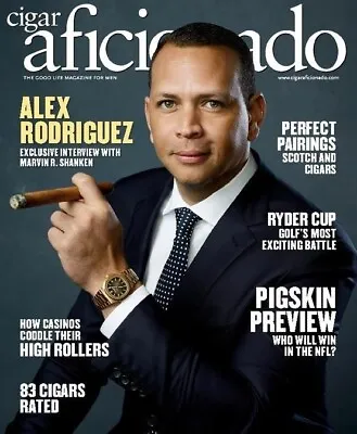 $9.95 • Buy Cigar Aficionado Magazine, Sept./Oct. , 2018  Alex Rodriguez Cover Issue