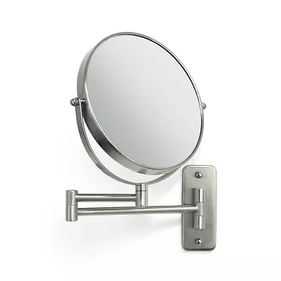 Zadro Swiveling Wall Mounted Makeup Mirror With Dual Magnification & Folding Arm • $59.99