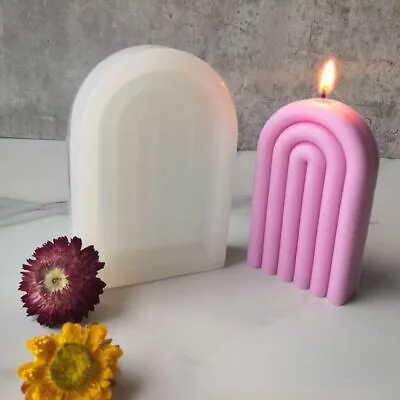 Arch Geometry Rainbow Bridge Candle Soap Mold Candles Forms Handmade Making 1pc • $16.08