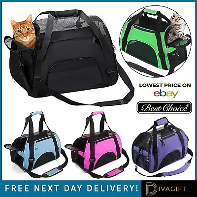 View Details Large Pet Carrier Bag Avc Portable Soft Fabric Folding Dog Cat Puppy Travel New • 12.99£