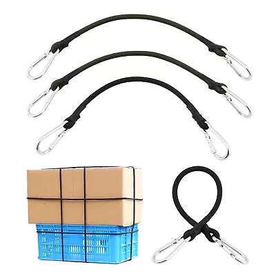 4 PCS Bungee Cord Long Flat Bungee Cords 12 Inch Bungee Cords With Hooks Stro... • $17.91