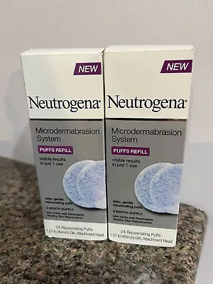 Neutrogena Microdermabrasion System Facial Puffs Refill 24 Puffs + NOS (read) • $195