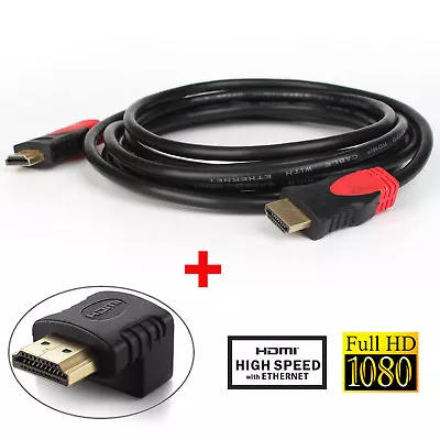 3FT-50FT Gold HDMI Cable V1.4 HD 1080P For LCD DVD HDTV Samsung W/ HDMI Coupler • $13.29