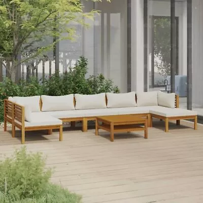 $1316.95 • Buy Acacia Wood Outdoor Sofa Set With Cushion 8 Pcs Modular Lounge Setting Furniture