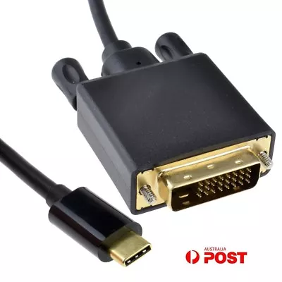 USB-C Type-C To DVI M/M Adapter Cable 4K 1080P HD For Xiaomi Pad 5 Pro 12.4 AU • $13.05