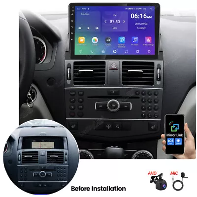 Android Car Stereo Radio GPS Navi For Mercedes Benz C Class W204 S204 + Camera • $159.99