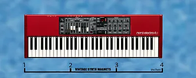 $7.75 • Buy Clavia Nord Electro 2 3 4 5 6 HP D SW 61 73 76 SYNTH PIANO C2d ORGAN MAGNET