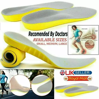 £3.45 • Buy Memory Foam Unisex Orthopedic Shoe Pads Trainer Foot Feet Comfort Heel Insoles