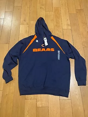 Vintage NFL Chicago Bears Mens Size 2XL Hoodie Blue Y2K Sweatshirt NWT • $30.39