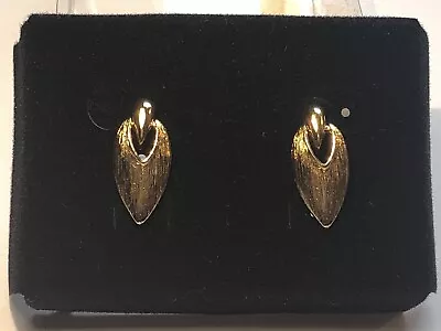 Vintage Sarah Coventry Gold Toned Pierced Stud Dangle Earrings • $7.95