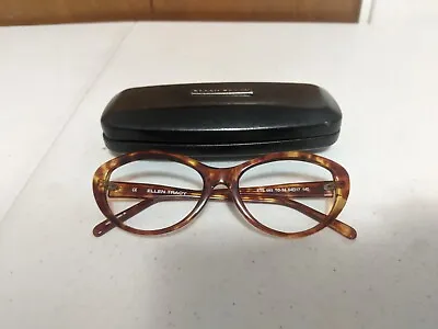 Ellen Tracy Sunglasses ETS663 Brown Tortoise Shell Cat Eye 54-17-140 • $24.99