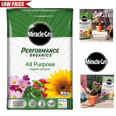 40L Miracle-Gro All Purpose Organic Growing Soil Compost Garden Plant Flower  • £13.99