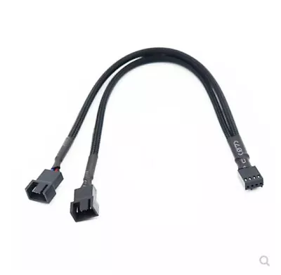 5pcs X 4Pin 1 To 2 PWM Fan Splitter Cable Converter For PC Case 4-Pin/3-Pin Fan • $11.99