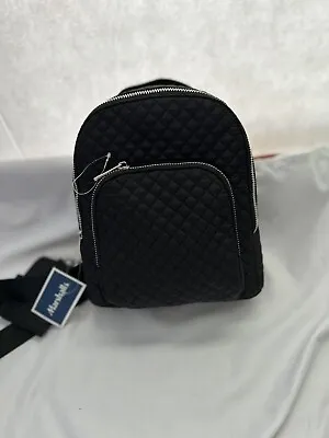 CYNTHIA ROWLEY Women's Mini Backpack With Coin Purse Black Quilted New With Tag • $34.99