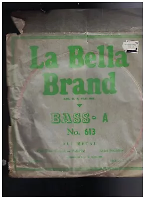 La Bella Brand Double Bass A String Old Stock Unused. Decades Old • $35