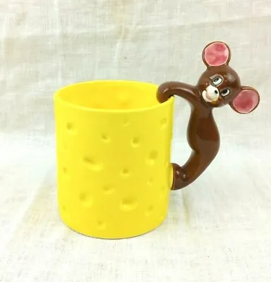 Rare Vintage Mgm Tom & Jerry Mouse Cheese Coffee Mug Metro Goldwyn Mayer • $29.95