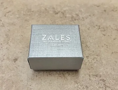 $25 • Buy ZALES The Diamond Store Ring/Pendant Box Only Silver 2 1/2