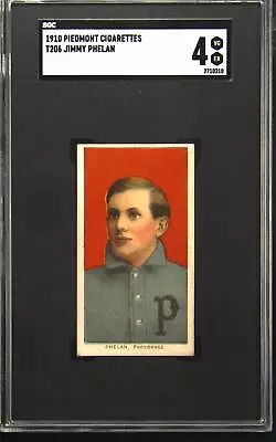 1910 T206 Piedmont Cigarettes Jimmy Phelan SGC 4 • $86.88