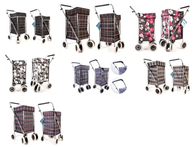 £49.99 • Buy Large 6 Wheel Shopping Trolley Folding Heavy Duty Waterproof Luggage