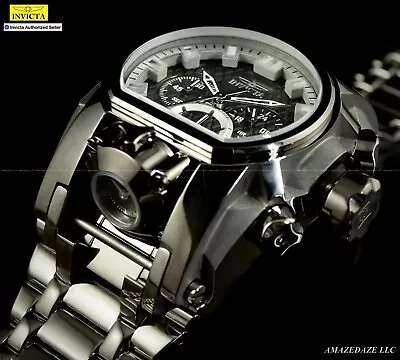 NEW Invicta Men 52mm Bolt Zeus Magnum BLACK DIAL SS Chrono Watch - MPN 31554 !! • $189.99