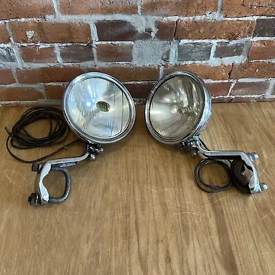 Original 1930’s LITE RiTE  Driving Passing Lights With Brackets Large 8” • $950