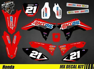 Kit Deco Motorcycle For / MX Decal Kit For Honda Crf - Amsoil • $132.98