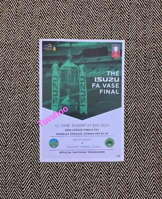 £6.69 • Buy FA VASE FINAL 2023 PROGRAMME Ascot United V Newport Pagnell 21/5/2023 IN STOCK!