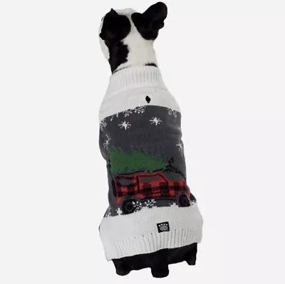 $19.95 • Buy SALE PetRageous Dog Puppy Christmas Sweater XS Plaid Woodland Snow Jeep Holiday