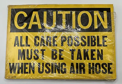 20 Vintage CAUTION All Care Possible Must..  Factory Safety Sign Caution Warning • $40