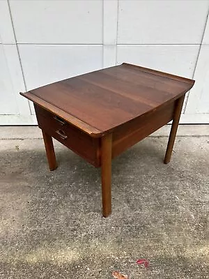 Lane Mid Century Modern  “Vogue” Line Walnut Side Table W/ Drawer • $375