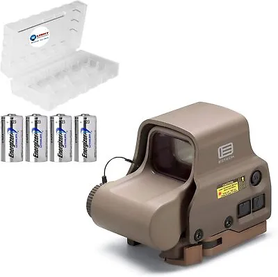 EOTECH EXPS3-0 Tan Holographic Weapon Sight Battery Case & 4 Battery Bundle • $742.24
