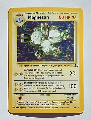 Pokemon - Magneton - Fossil 11/62 - Holo Rare - Creased • $5.95