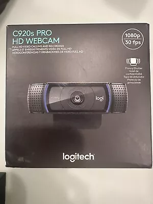 Logitech C920S PRO HD Webcam - Black • $5