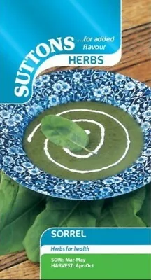 £1.79 • Buy Suttons - Herbs - Sorrel 1200 Seeds