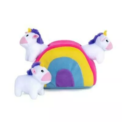 Zippy Paws Burrow - Unicorn In Rainbow • $32.99