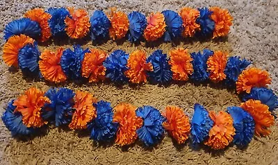 ROYAL BLUE/ ORANGE Dashboard Garland VW Camper Van T2 T25 T4 T5 Beetle Vw Lei  • £17.99