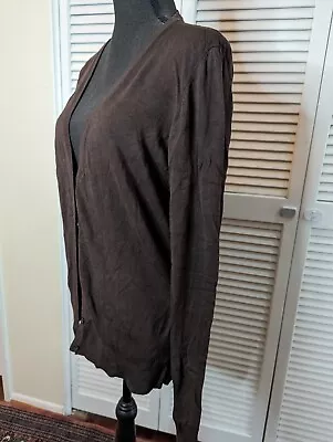 H&M Basic Brown Cardigan Size L • $2.50