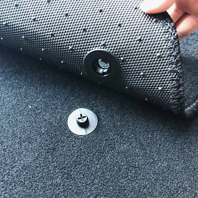 10 Set Black Car Floor Mat Clips Carpet Retainer Fixing Holders Grips Universal • $7.69